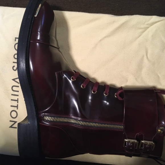 Louis Vuitton Walk Like a Man Women’s boots 7.5 Euro 38 - Burgundy - Picture 3 of 16
